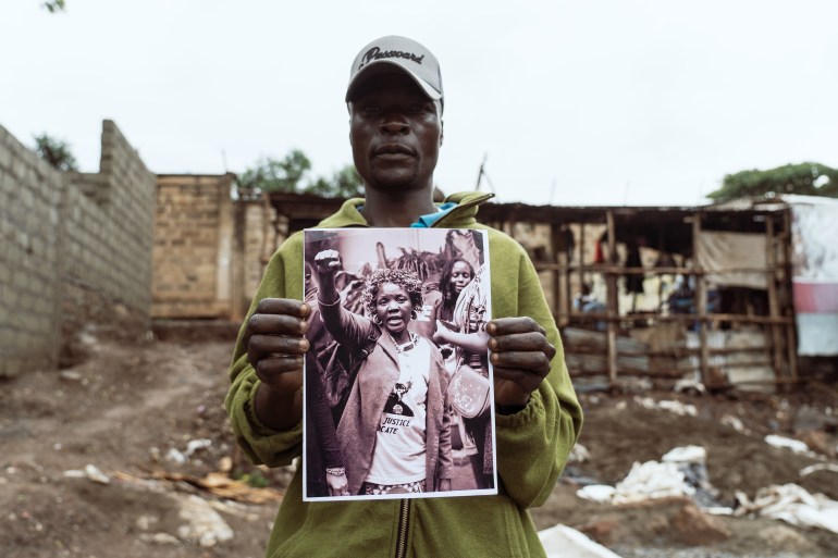 A Kenyan man who lost his home in the floods